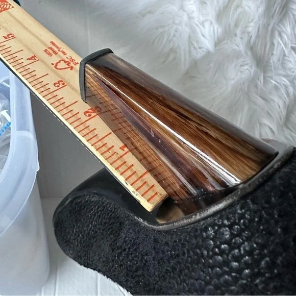 Dries Van Noten Black Square Toe Heel Pumps Size 39 - Picture 8 of 8